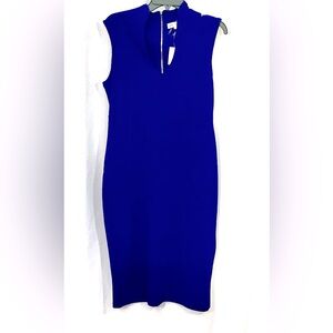 blue with silver dress Navy Maxi Dress with Silver Jewels and 3/4 Sleeves main image 1